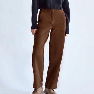 Wilfred Free Ascendant Pant in Rich Mocha Brown